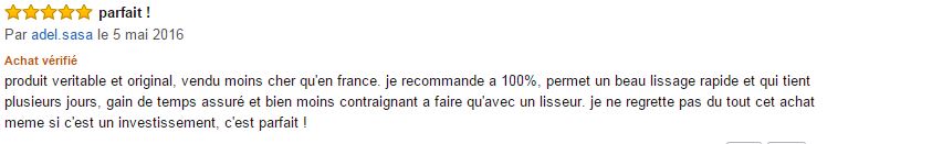 Dafni Hair commentaire clients 2